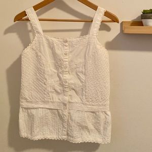 Vintage white camisole with beautiful details